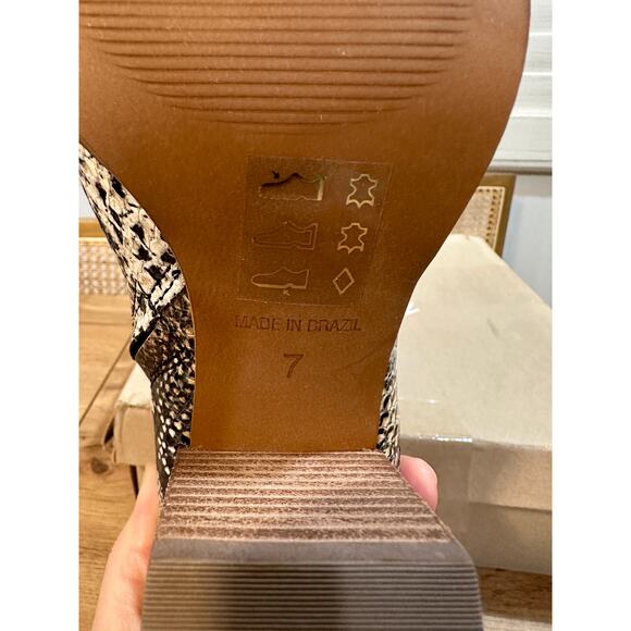 Madewell Ankle Boots Snake Embossed Leather Moonstone Multi Size 7 NIB Cloudlift - Picture 11 of 14